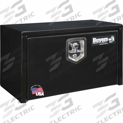 BUYERS PRODUCTS Underbody Truck Box: Underbody Truck Box, Single Drop-Down Door Door, Black - Single Drop-Down Door Boxes