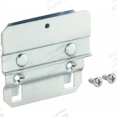 APPROVED VENDOR Bin Mounting Clip: 1/4 in x 2 1/2 in, Screw-In, Surface - Bin Clips & Rails for Square-Hole Pegboard