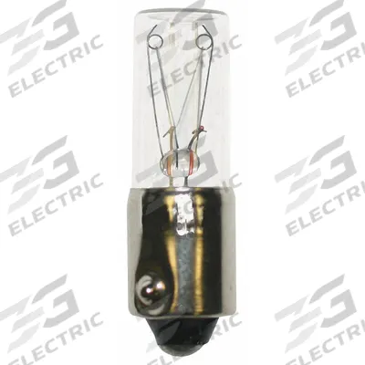 APPROVED VENDOR Incandescent Bulb: Incandescent, Miniature Bayonet (BA9s), (T) Tubular - BA9s Single-Contact Miniature Bayonet Base Lamps
