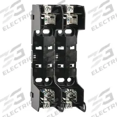 BUSSMANN Fuse Block: Open Block Design, 2 Pole, 600 V AC, Box Lug, Non-Indicating (MPN RM60030-2CR). Key specifications — Brand: BUSSMANN.