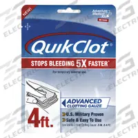 QUIKCLOT Gauze Pad: 4 ft Dressing Lg, 3 in Dressing Wd, Gauze, Sterile, Fastener Not Included (MPN 5020-0026). Key specifications — attr1002180: Waterproof; attr1002179: Bulk; attr1002176: FDA; attr1002155: 5020-0026; attr1002172: Bag; attr1002174: Gauze Pad; attr1002177: Sterile; attr1025055: Clotting Agent Included.