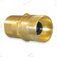 AEROQUIP Hydraulic Quick Connect Hose Coupling: 1/2 in Coupling Size, Brass, 3/8"-18 Thread Size (MPN 5100-S2-8B). Key specifications — Body Material: Brass; Thread Size: 3/8"-18; Brand: AEROQUIP.