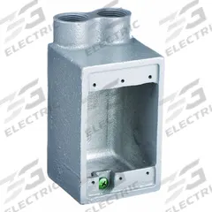 HUBBELL KILLARK Device Box: 1 Gangs, Aluminum, 1 in Hub Size, Dead End, 3 1/2 in Overall Ht (MPN SWB-3). Key specifications — Brand: HUBBELL KILLARK; Hub Type: Dead End.