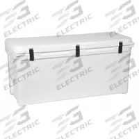 ENGEL Marine Chest Cooler: White, 204 Cans, 167 qt Cooler Capacity, 10 day Ice Retention (MPN ENG165). Key specifications — Brand: ENGEL; Drain Plug: Included; Wheels Included (FILTER): No.