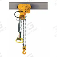 HARRINGTON Air Chain Hoist: Geared Trolley, 37 fpm Lift Speed, 1,000 lb Lifting Capacity, NPT (MPN TCRM500P-10). Key specifications — Air Inlet Type: NPT; Controls: Pendant; Brand: HARRINGTON; Lifting Hook Type: Swivel Hook with Safety Latch.