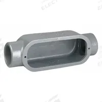 Conduit Outlet Body: Iron, 1 1/4 in Trade Size, C Body, 23.2 cu in Body Capacity, Threaded Hub (MPN C448). Key specifications — Finish: Powder Coated; Includes: Set Screw Hubs; For Use With: IMC; Brand: HUBBELL KILLARK; Hub Style: Threaded; Mfr. Series: Duraloy 8.