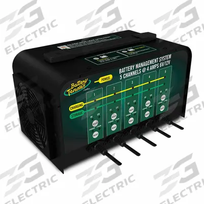 BATTERY TENDER Battery Charger: Charging/Maintaining, Auto, For AGM/Lead Acid/Wet Cell - Benchtop Battery Chargers