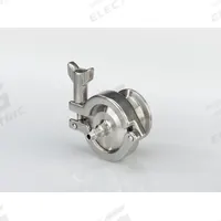 VNE Air Blow Check Valve: Poppet, Inline Valve Body, 2 in Pipe Size, For Fluids Media, Clamp, Std (MPN EG62A-6L2.0-V). Key specifications — Average Surface Roughness (Ra): 32 micron-in; Brand: VNE; 3-A Compliance: Meets 3A Sanitary Standards.