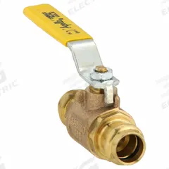 APOLLO Manual Two-Way Ball Valve: 1/2 in, Bronze, Straight, Press x Press, Full Port, Two-Piece (MPN 77W10301A). Key specifications — Brand: APOLLO; Handle: Lever.