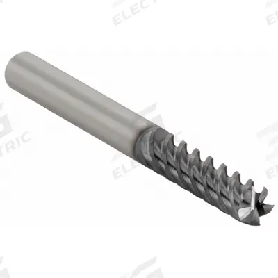 CLEVELAND Square End Mill: Carbide, TiAlN Coated, 5 Flute, 5/16" Mill Dia, 1-1/4" LOC - Carbide Square End Mills for Hardened Materials