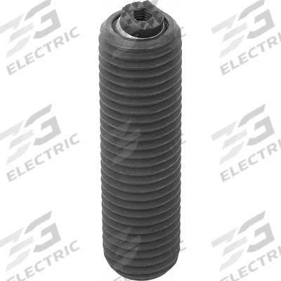 KIPP Fully-Threaded Gripper w/Serrated Pad: Steel Insert, M20, 70 mm Thread Lg - Fully-Threaded Grippers with Serrated Steel Pad