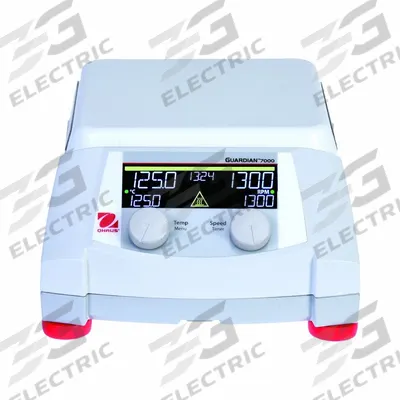 OHAUS Hot Plate Stirrer: US Std Plug Type, 1 Positions, 7 in Plate Wd, 7 in Plate Lg - Single-Position Hot Plate Stirrers