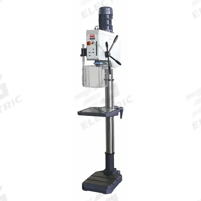 Dayton Floor Drill Press: Geared Head Drive, Variable Speed, 45 RPM – 3,200 RPM - Floor Stand Drill Presses with Manual Downfeed