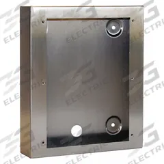 HUBBELL GAI-TRONICS Telephone Enclosure: Compact, Silver, NEMA 3R, 0.063 in Thick with Sealed Seams (MPN 238-001). Key specifications — Finish: Brushed and Passivated; Color: Silver; For Use With: Flush-Mount Telephones; Features: 0.063 in Thickness with Sealed Seams; Manufacturer Part Number: 238-001; Brand: HUBBELL GAI-TRONICS; Mounting Location: Surface; Enclosure Rating: NEMA 3R.