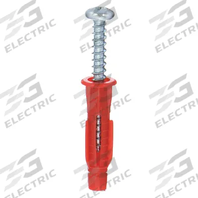 APPROVED VENDOR Expansion Anchor Set: 9/64 in Dia, 1 1/4 in Overall Lg, Plastic, Plain - Conical Plug Anchors