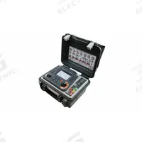 MEGGER Earth Ground Resistance Tester: 0.01 ohm to 200 ohm, CAT IV 300V, IP65, Digital, 12V, 205 mA (MPN DET2/3 PRO EARTH TESTER, LG2/P3). Key specifications — IP Rating: IP65; Test Current: 205 mA; Test Voltage: 12V; Brand: MEGGER.