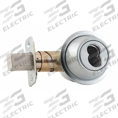 SCHLAGE Deadbolt Lock: Cylindrical, Core Not Included, FSIC, 1 7/8 in Door Thick - Max - Standard Cylindrical Deadbolts