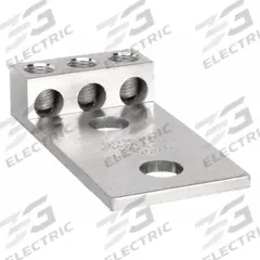 BURNDY Mechanical Connector: For Wire Size 14 AWG – 2/0 AWG, 3 Wire Terminations (MPN K3A26U2N). Key specifications — Brand: BURNDY; Lug Material: Tin-Plated Aluminum.