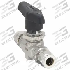 PARKER Manual Two-Way Ball Valve: 3/8 in, 316 Stainless Steel, Straight, Sweat x Sweat, Three-Piece (MPN 6A-B6LJ2-SSP). Key specifications — Brand: PARKER; Handle: Lever.