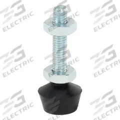 DE-STA-CO Flat Tip Spindle: Neoprene Tip, #10-32, 1 3/8 in Lg, 1 3/8 in Thread Lg (MPN 201208). Key specifications — Brand: DE-STA-CO; Material: Neoprene; Thread Size: #10-32; Includes: Jam Nuts; Spindle Construction: Neoprene Tip.