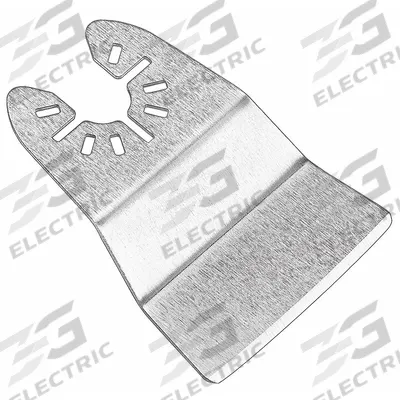 DEWALT Oscillating Scraper Blade: Rigid, 2 in Blade Wd, 2 3/4 in Blade Lg, Steel - Open-Back Universal OIS Mounted Blades