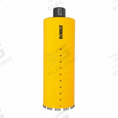 DEWALT Core Bit: 5 1/2 in Core Dia, 14 in Max Drilling Dp - Diamond-Tipped Core Bits for Wet Coring