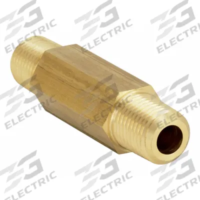 PARKER Metal Pipe Straight: Straight, Brass, 1/4 in x 1/4 in - Threaded Extreme-Pressure Hydraulic Pipe Fittings