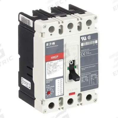 EATON Molded Case Circuit Breaker: 100 A Amps, 65kA at 600V AC, Fixed, ABC, Line/Load Lug - Eaton Motor Circuit Protectors