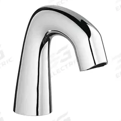 CHICAGO FAUCETS Bathroom Sensor Faucet: EQ Curved, Cast Brass, Polished Chrome Finish, Single-Post (MPN EQ-A11A-13ABCP). Key specifications — Brand: CHICAGO FAUCETS; Includes: Mounting Hardware; Series: EQ Curved.
