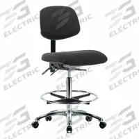 ESD Chair: Fabric, Armless, Ht Range 26 1/4 in to 36 in, 18 1/2 in Seat Wd, 17 in Seat Dp, 5 Casters (MPN BR-ESD-FHBCH-CR-T0-A0-CF-EC-ESDBLK). Key specifications — Foot Support: Yes; Back Tilt Backward: 13.5°; Back Tilt Forward: 10.5°; Base Material: Aluminum; Brand: APPROVED VENDOR; Product Type: ESD Task Chair; ESD-Safe: ESD-Safe.