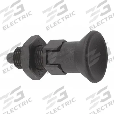 KIPP Indexing Plunger: Locking, Steel, 1/2"-13 Thread - Locking Pull-Knob Indexing Plungers with Jam Nut