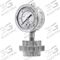PIC GAUGES Pressure Gauge with Diaphragm Seal: 0 psi to 30 psi, 301L/3JJJ, 2 1/2 in Dial, Glycerin (MPN 301L254C/3JJJ200). Key specifications — Brand: PIC GAUGES; Gauge Case Liquid: None; Seal Fill Liquid: Glycerin; Seal Lower Housing Material: 316 Stainless Steel; Accuracy: ±2-1-2%; Gauge Wetted Parts: Stainless Steel.