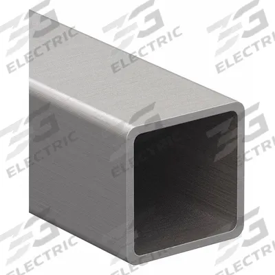 80/20 Square Tube Profile: 1 in x 1 in, 12 ft Lg, 0 Open Slots, Aluminum - Square Profile
