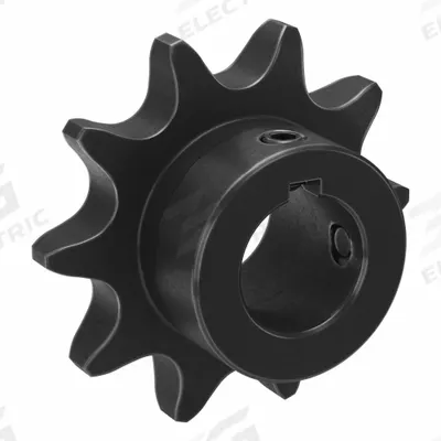 TSUBAKI Single Strand Sprocket: 50, For 5/8 in Chain Pitch, 3/4 in Bore Dia, 10 Teeth - Size 50 Fixed-Bore Roller Chain Sprockets