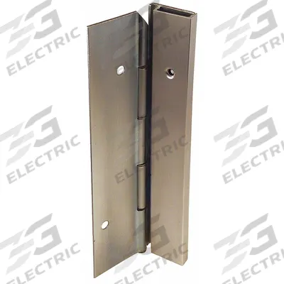 MARKAR Piano Hinge: Steel, 7 ft Leaf Ht, 1 3/4 in Leaf Wd - Half Surface-Mount Piano Hinges
