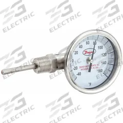 DWYER Dial Thermometer: -40°F to 160°F, ±2%Full Scale Accuracy, 2.5 in Stem Lg, 3 in Dial Dia (MPN BTLS32541). Key specifications — Accuracy: ±2 % Full Scale; Brand: DWYER.