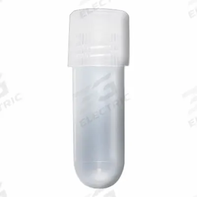 GLOBE SCIENTIFIC Test Tube: Test Tube, Polypropylene, 2 mL Capacity - mL, Round - Plastic Test Tubes