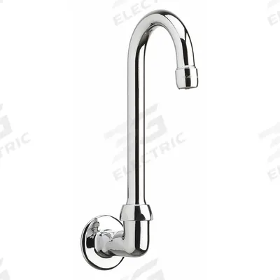 CHICAGO FAUCETS Spout: Spout, Gooseneck, Swivel Spout, Brass, Polished Chrome - Gooseneck Faucet Spouts