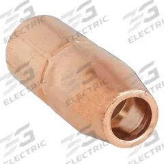 MILLER ELECTRIC Nozzle: M-Series, 1/2 in, Conical, Flush, Copper, Hobart/Miller (MPN 200258). Key specifications — Insulation Type: Self-Insulated; Duty Rating: Standard Duty; Nozzle to Tip Relationship: Flush; For Contact Tip Series: M-Series; Manufacturer Part Number: 200258; Brand: MILLER ELECTRIC.