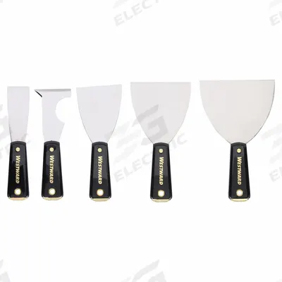 WESTWARD Putty Knife/Painters Tool Set: 5 Pieces, Bld. Mat. Carbon Steel - Painter's-Multi Tools, Spreader & Scraper Sets