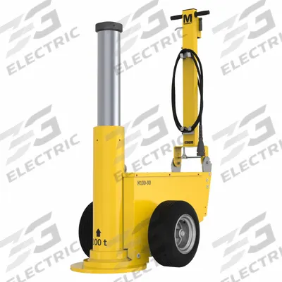 ESCO/EQUIPMENT SUPPLY Heavy Lifting Jack: Steel, Remote Control, Air/Hydraulic - High-Tonnage Wheeled Jacks