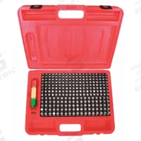 STARRETT Pin Gauge Set: Go (Plus), 0.251 in to 0.5 in, 0.001 in Dia Increment, ZZ Tolerance Class (MPN S4004-500). Key specifications