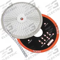 APPROVED VENDOR Hook-and-Loop Fastener: Disc, 3/8 in Overall Dia, Loop, White, Adhesive, Rubber, Std (MPN 16U769). Key specifications — Brand: APPROVED VENDOR; Material: Nylon.
