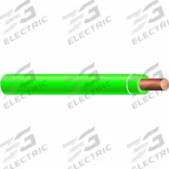 Wire: Copper, 10 AWG, 1 Conductors, Solid, Green, 1,250 ft Lg, THHN/THWN (MPN 58021105). Key specifications — Voltage: 600 V; Brand: SOUTHWIRE.