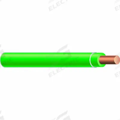 SOUTHWIRE Wire: Copper, 10 AWG, 1 Conductors, Solid, Green, 1,250 ft Lg - Copper THHN/THWN Building Wires