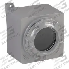HUBBELL KILLARK Hazardous Location Enclosure: Enclosure and Lens Cover, 6 in x 8 in x 7 in, Screws (MPN GRM-375L). Key specifications — Brand: HUBBELL KILLARK; Closure Method: Screws.