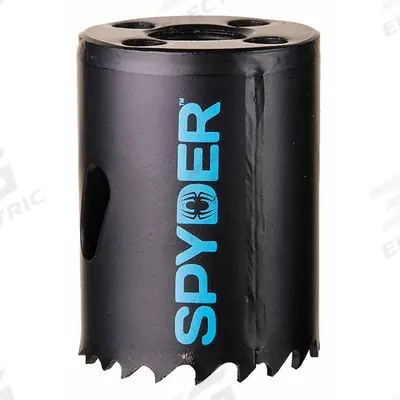 SPYDER Hole Saw: 1 5/8 in Saw Dia., 4/6 Teeth per Inch, 1 7/8 in Max. Cutting Dp - Multi-Material-Cutting Hole Saws without Arbor