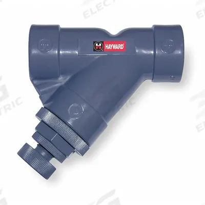 HAYWARD Spring Check Valve: Piston, Y-Style Valve Body, 2 in Pipe Size, FNPT x FNPT - Adjustable PVC Y Piston Check Valves