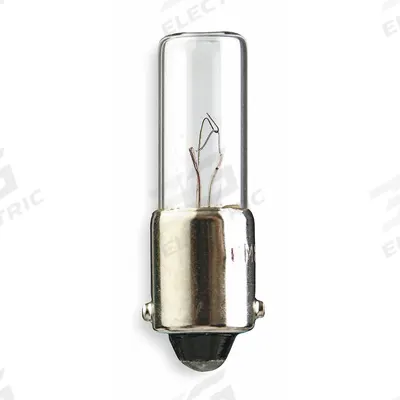 APPROVED VENDOR Incandescent Bulb: Incandescent, Miniature Bayonet (BA9s), (T) Tubular - BA9s Single-Contact Miniature Bayonet Base Lamps