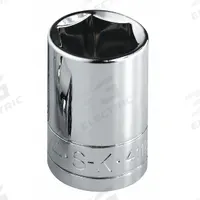 SK PROFESSIONAL TOOLS Socket: Metric, 3/8 in Drive Size, 22 mm Socket Size, 12-Point, Std, Chrome (MPN 2322). Key specifications — attr1204417: SK PROFESSIONAL TOOLS; attr1204392: Chrome.